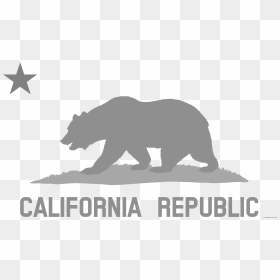 California Clipart Black And White - California Flag, HD Png Download - california flag png