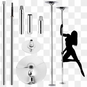 Yaheetech Professional Stripper Pole Spinning Static - Dance Pole, HD Png Download - stripper silhouette png