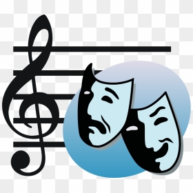 Clip Art Musical Theatre, HD Png Download - theatre masks png