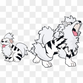 Ice Growlithe And Arcanine , - Pokemon Arcanine Png, Transparent Png - growlithe png