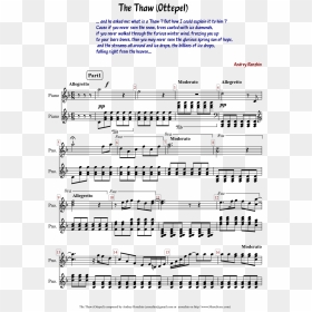 The Thaw Sheet Music Composed By Andrey Ronzhin 1 Of - Sheet Music, HD Png Download - diamonds falling png