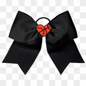Chasse I Heart Basketball Hair Bow - Tuxedo, HD Png Download - heart basketball png