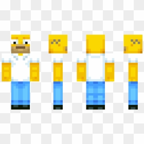 Minecraft Pe Skins Homer, HD Png Download - homer png