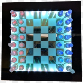 Infinity Mirror Chess Board, HD Png Download - chess pieces png