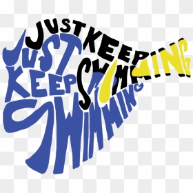 "finding Nemo - Just Keep Swimming Png, Transparent Png - finding dory logo png