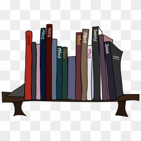 Shelf, HD Png Download - books on shelf png