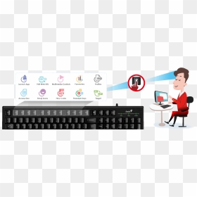 Computer Keyboard, HD Png Download - key emoji png