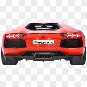 Lamborghini Aventador Back View, HD Png Download - lambo png