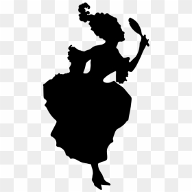 Vintage Lady Silhouette - Art 18th Century Silhouette, HD Png Download - stripper silhouette png