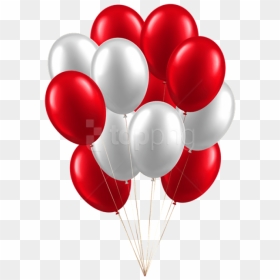 Thumb Image - Red And White Balloons Clipart, HD Png Download - red background png