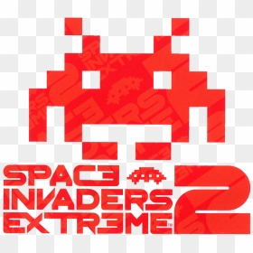 Space Invaders Extreme 2 Logo - Space Invaders, HD Png Download - space invaders png