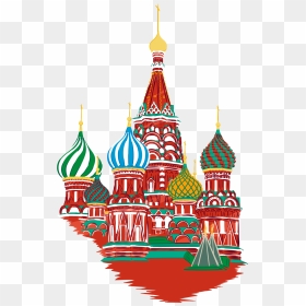 Russia Moscow Png - St. Basil's Cathedral, Transparent Png - russia png