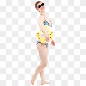 Sexy Beach Ball Cartoon Girl, HD Png Download - stripper silhouette png