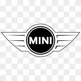 Bmw Mini Wings Logo Vector Black Free Vector Silhouette - Mini Cooper, HD Png Download - shield with wings png