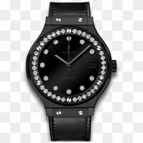 Classic Fusion Shiny Ceramic Diamonds - Fossil Womens Ceramic Black Watch, HD Png Download - diamonds falling png