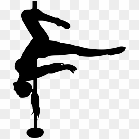 Pole Dancer Silhouette - Pole Dance Silhouette Transparent, HD Png Download - stripper silhouette png