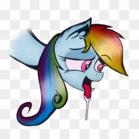 Inky-draws, Drool, Expression, Hungry, Rainbow Dash, - Cartoon, HD Png Download - drool png