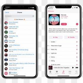 Tapping A New Music Release In Musicbot Opens It In - Fond Ecran Iphone X Encoche, HD Png Download - apple music icon png