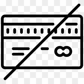 The No Credit Card Icon Is An Icon Of , Png Download - Icon No Credit Card Png, Transparent Png - credit card icon png