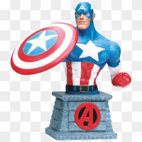 America Paperweight Comics Figurine Captain Marvel - Captain America, HD Png Download - captain marvel png