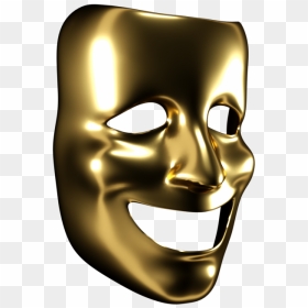 Comedy Mask Png, Transparent Png - theatre masks png