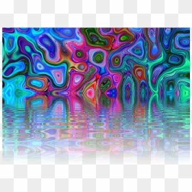 Ftestickers Colorful Water Background - Water Effect Png Background, Transparent Png - water background png
