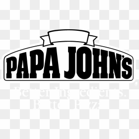 Papa John"s Pizza Logo Black And White, HD Png Download - papa johns logo png