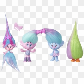Trolls Troll Town Multi Pack, , Large - Toys Poppy Satin And Chenille, HD Png Download - trolls characters png