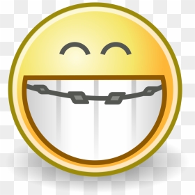 Smiley Face With Braces Png, Transparent Png - braces png
