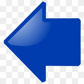 Blue Arrow Left Clip Art At Vector Clip Art - Blue Left Arrow Symbol, HD Png Download - double sided arrow png