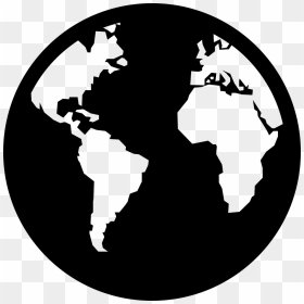 Graphic Black And White Dk Png Icon Free Download Onlinewebfonts - World Map Globe Vector, Transparent Png - world png icon