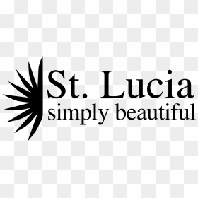 St Lucia Simply Beautiful Logo Png Transparent - St Lucia In Words, Png Download - beautiful png