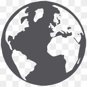Globe World Map Computer Icons - Globe Black And White Png, Transparent Png - world png icon