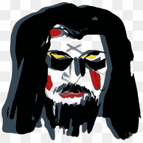 Evil, Mask, Face, War Paint, Raggery, Clown, Devil - Buto Gedruk, HD Png Download - evil face png