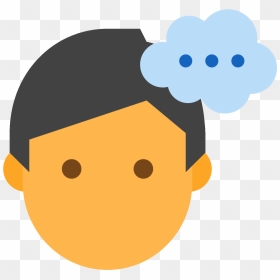 Myślący Mężczyzna Icon - Chat Avatar, HD Png Download - thinking icon png
