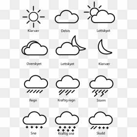 Line Art, HD Png Download - weather icons png