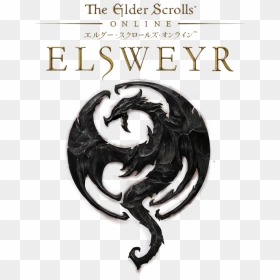Elder Scrolls Online - Elder Scrolls Online Elsweyr Logo, HD Png Download - scrolls png