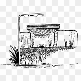 Coachella Stage Set Drawing, HD Png Download - youtube play png