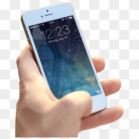 Pressing Button In Iphone Png Image - Cracked Screen Iphone 7, Transparent Png - iphone.png