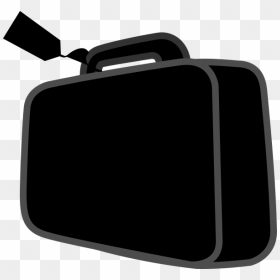 Suitcase Black Clip Art At Clker - Briefcase, HD Png Download - briefcase icon png