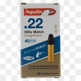 Aguila 1b222518 Match Competition Standard Velocity - Bullet, HD Png Download - ammo png