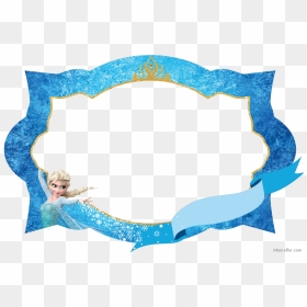 Transparent Elsa Anna Clipart - Marcos De Frozen, HD Png Download - moldura frozen png
