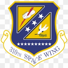 310th Space Wing - Fighter Wing, HD Png Download - shield with wings png
