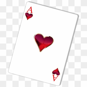 Ace Of Hearts Png - Png Playing Card Ace Hearts, Transparent Png - diamonds falling png