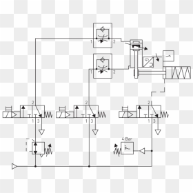 Fail Safe Pneumatic Circuit, HD Png Download - circuits png