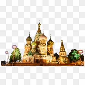 Russia - St. Basil's Cathedral, HD Png Download - russia png