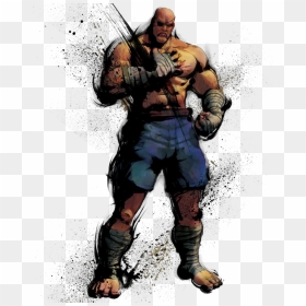 Thumb Image - Sagat Street Fighter 4, HD Png Download - fighter png