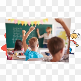 Transparent Teacher Classroom - Kids Start School, HD Png Download - classroom png