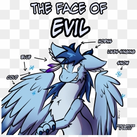 The Face Of Evil - Cartoon, HD Png Download - evil face png