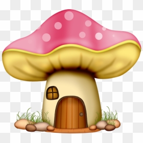 Troll House Clipart Jpg Black And White Stock Champignons,png,tubes - Mushroom House Clipart, Transparent Png - trolls characters png